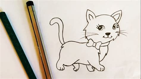 How to Draw a Cat Easy Step by Step | Drawing Tutorial for Beginners and Kids - YouTube