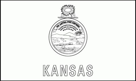 Free Kansas Flages Coloring Pages, Download Free Kansas Flages Coloring ...