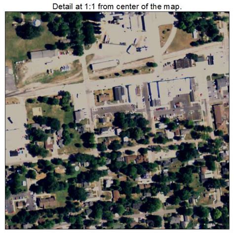 Aerial Photography Map of Breckenridge, MI Michigan