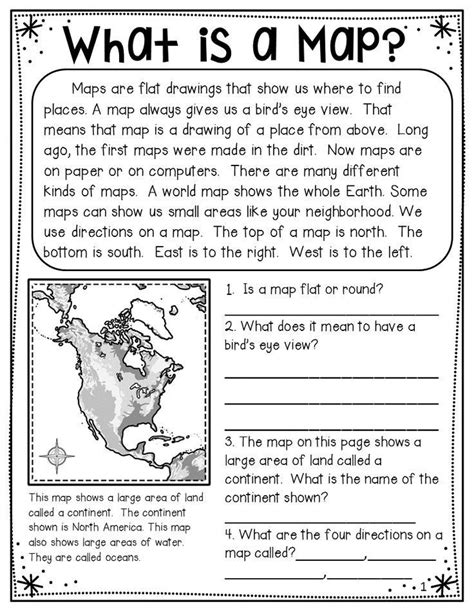 Grade 4 Geography Grid Map Skills Worksheets