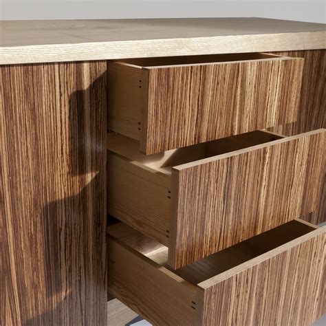 Zebrano Cabinet - Rinaldi Furniture