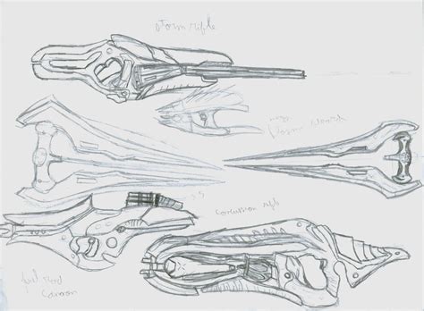 Halo Weapons Sketch by VictorReisSobreira on DeviantArt