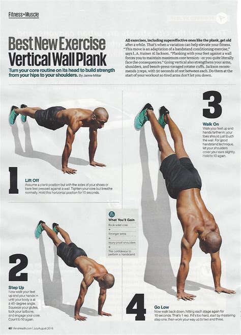 @menshealthmag "wall plank" from trainer Al Jackson