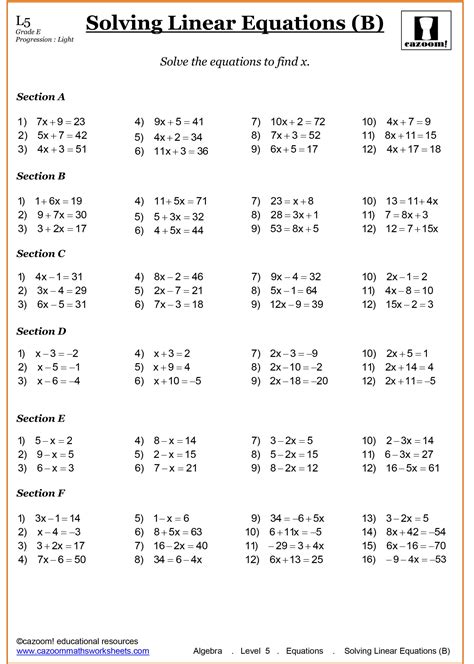 Grade 7 Maths Worksheets