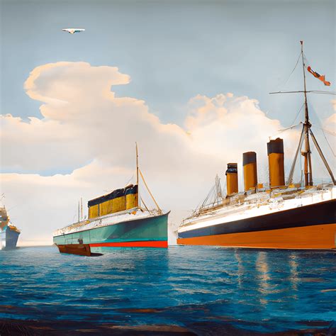 The Titanic the Olympic and the Britannic · Creative Fabrica