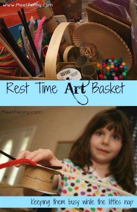 The Rest Time Art Basket - Meet Penny | Art activities for kids, Quiet ...