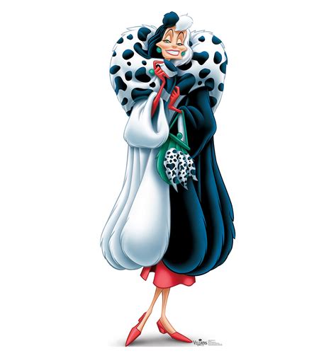 Life-size Cruella De Vil - Disney Villains Cardboard Standup | Cardboard Cutout