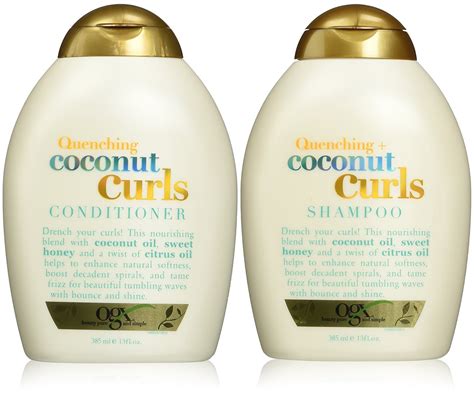 Buy Organix Quenching Plus Coconut Curls Bundle, Shampoo & Conditioner ...