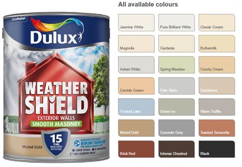 dulux weather shield interior paint in various colors