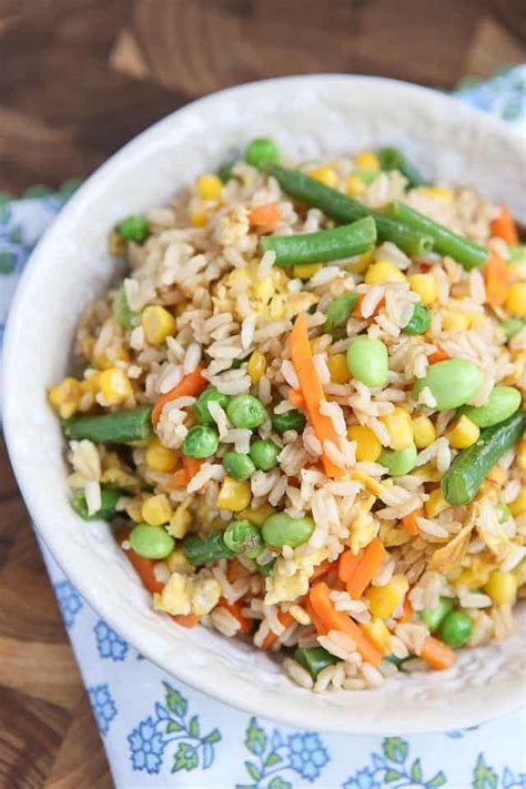 5-Ingredient Vegetable Fried Brown Rice