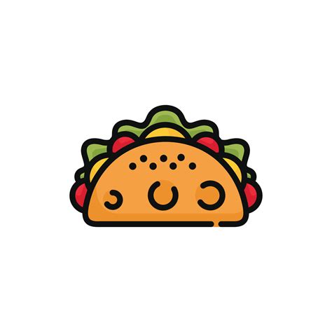 Taco vector illustration isolated on white background. Taco icon 31614648 Vector Art at Vecteezy