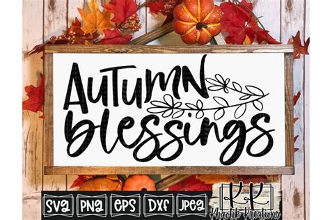 Autumn Blessings Svg, Autumn Svg, Autumn Svg Design