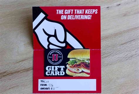 Jimmy John's gift card | Get free stuff, Jimmy johns, Gift card