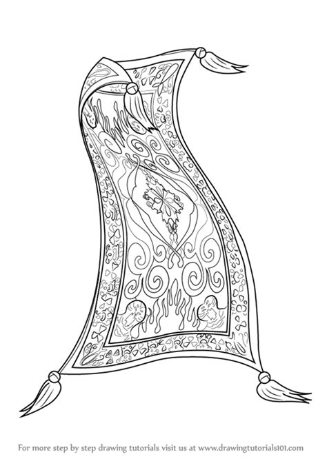 Aladdin Magic Carpet Coloring Pages