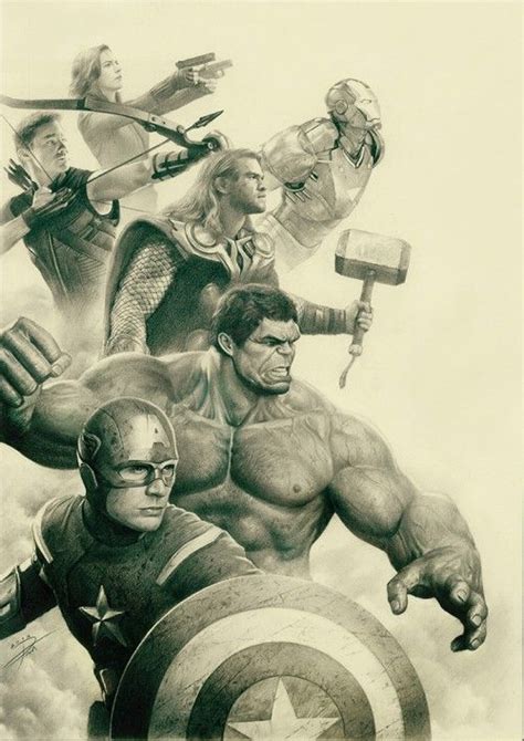 Avengers Endgame Poster Pencil Drawing - bestpencildrawing