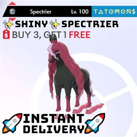 SHINY SPECTRIER 6IV POKEMON SWORD SHIELD legendary FAST DELIVERY crown tundra | eBay