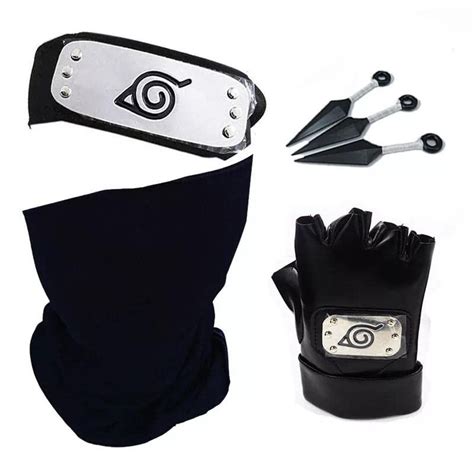 Buy Kustomz Vikings Naruto Kakashi Headband, , Gloves and Kunai Plastic Weapon Toy Set | Naruto ...
