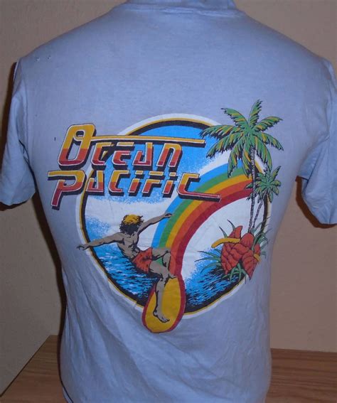 vintage 1980s OP Ocean Pacific rainbow surf t shirt Medium damage by vintagerhino247 on Etsy ...