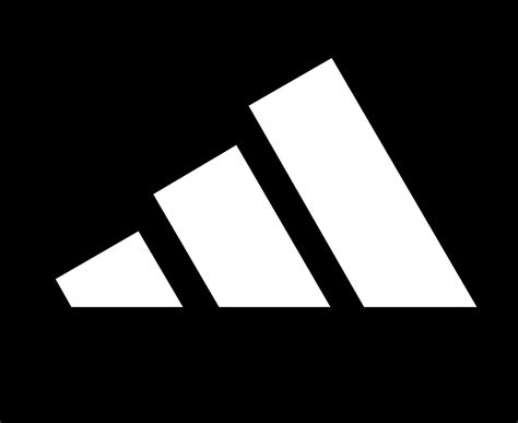 Logotipo de adidas, símbolo blanco, icono de diseño de ropa ...