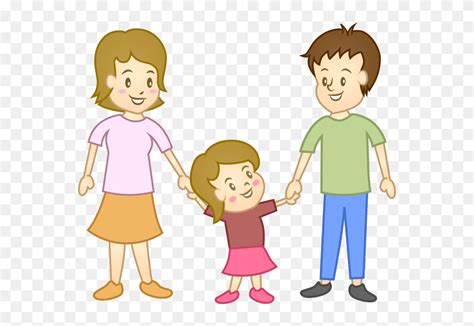 Clipart Of Parents And Child - Child And Parent Animation - Png Download (#5484160) - PinClipart