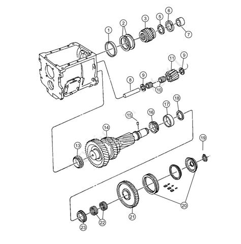 NV4500 Gear Train of Manual Transmission 1995 Dodge Ram 2500 - Trans-Tech Industries Inc