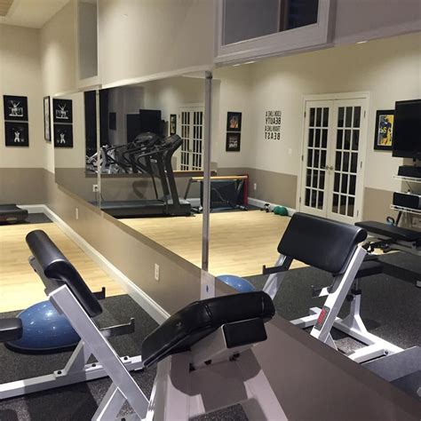 Glassless Gym Wall Mounted Mirrors | Workout room home, Mirror wall ...