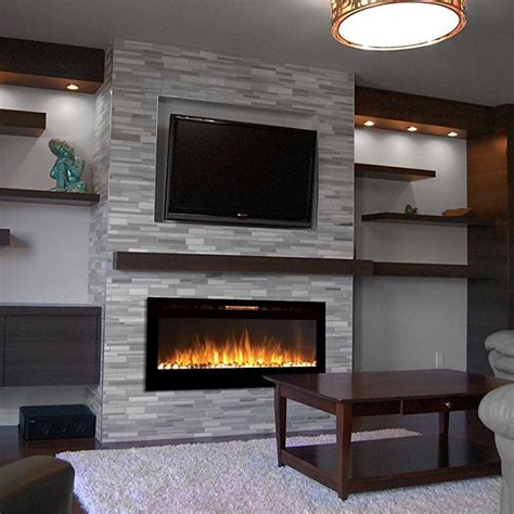 A wall-mounted electric fireplace is the best solution for creating a bold style statement in ...