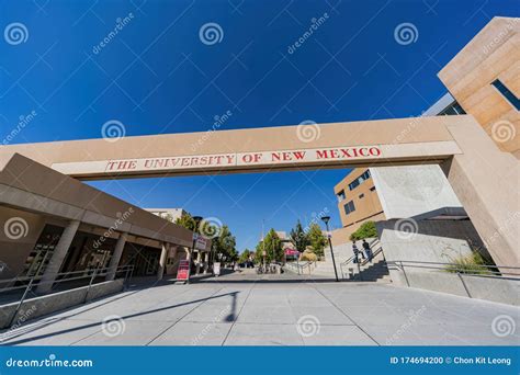 Sunny View of the Beautiful Campus of the University of New Mexico Editorial Image - Image of ...