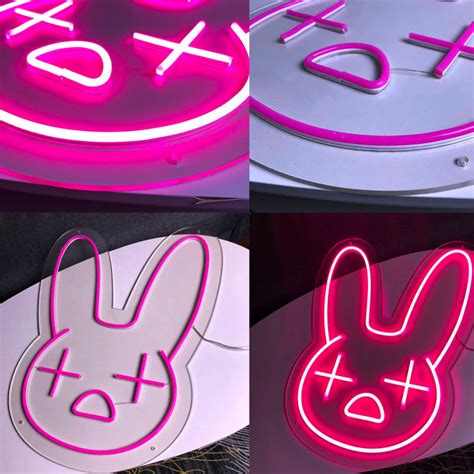 Bad Bunny Neon Sign, Bad Bunny Decor, Rapper Neon Sign, Bedroom Neon ...