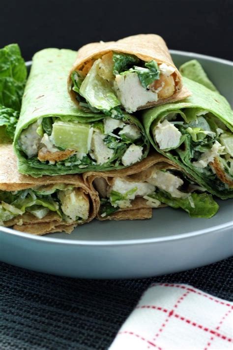 Chicken Caesar Wraps - My Recipe Treasures