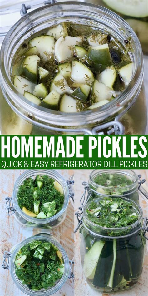 Homemade Pickles in 2024 | Homemade pickles, Pickling recipes, Dill ...