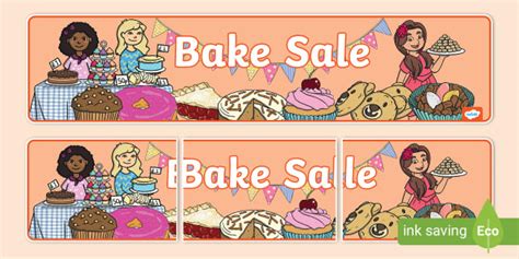 Bake Sale Banner (teacher made) - Twinkl