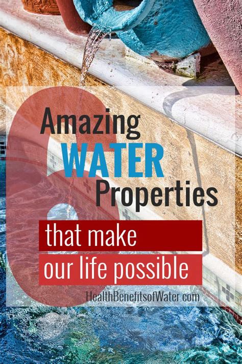 Special Properties of Water – Water is Amazing! | Properties of water, Interactive science ...