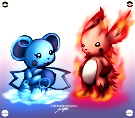 PikaBlu and Pikaflare by YoshiNoJas on DeviantArt