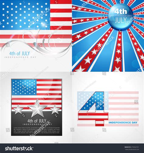 Vector Collection American Flag Design Abstract Stock Vector (Royalty Free) 279262721 | Shutterstock