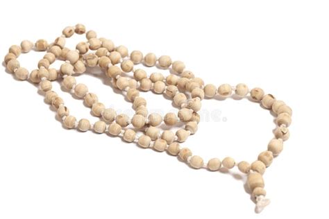 Rosary or Prayer Beads Isolated on White Background Stock Image - Image ...