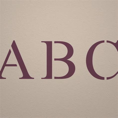 Times New Roman Alphabet Stencil Set | Craftcuts.com