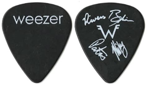 Weezer Guitar Pick 2005 Make Believe Tour w Band Member Signatures Concert Tour pick - Pickbay