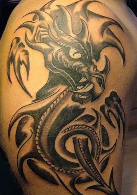 24 best images about Shoulder tattos on Pinterest | Dragon, Tribal dragon tattoos and Maori tattoos