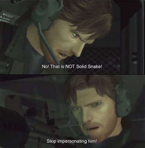 Mrw people call Big Boss Solid Snake | Metal Gear | Know Your Meme