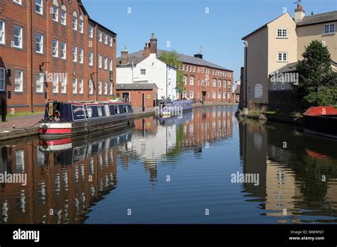 The canal network in the centre of Birmingham,England Stock Photo - Alamy