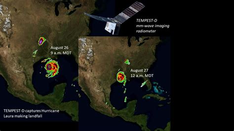 Hurricane Laura landfall captured by CSU’s tiny experimental satellite ...