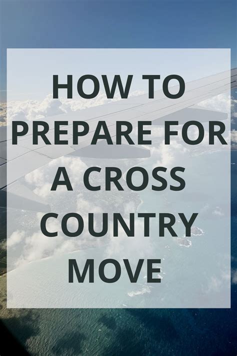 How to prepare for a cross country move | Moving cross country, Cross country, Moving across ...