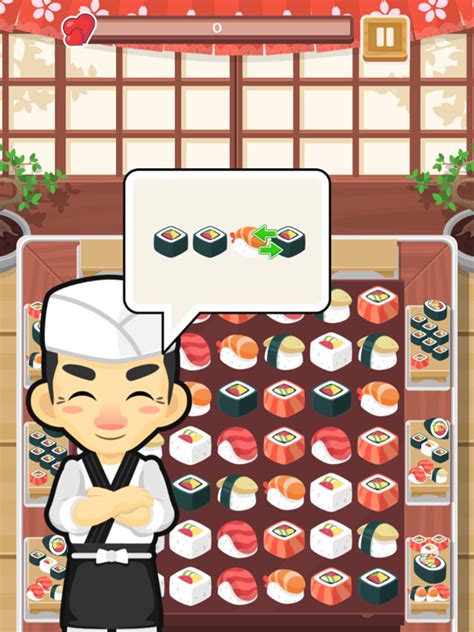 🕹️ Play Sushi Chef Game: Free Online Sush Match 3 in a Row Video Game ...