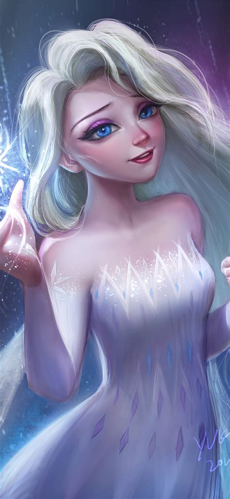 elsa frozen blue eyes 4k iPhone X Wallpapers Free Download