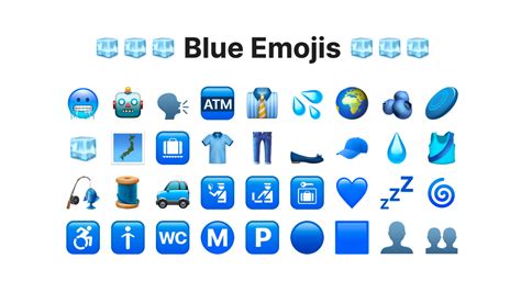 +30 Blue Emojis Meanings Explained (Copy & Paste) - Eggradients.com