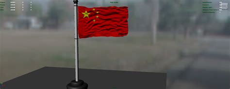 China flag 3D model | CGTrader