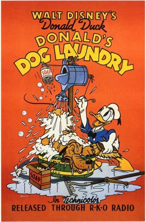 Donald's Dog Laundry | Disney movie posters, Cartoon posters, Vintage disney posters