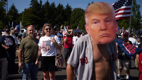 Trump supporters rally near Portland and at Oregon Capitol