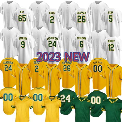 2023 New Baseball Jerseys Man 25 Brent Rooker 49 Ryan Noda 1 Esteury ...